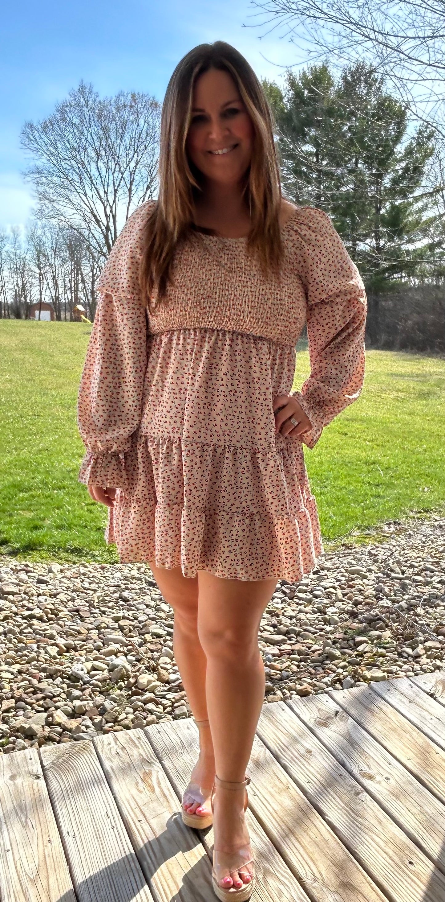 Beige Easter Dress
